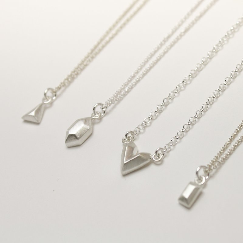 Mini Jewel Necklace - Necklaces - Sterling Silver Silver