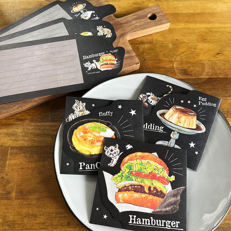 memo paper_Coffee Shop Cats & Food Memo Pad - Notebooks & Journals - Paper Multicolor