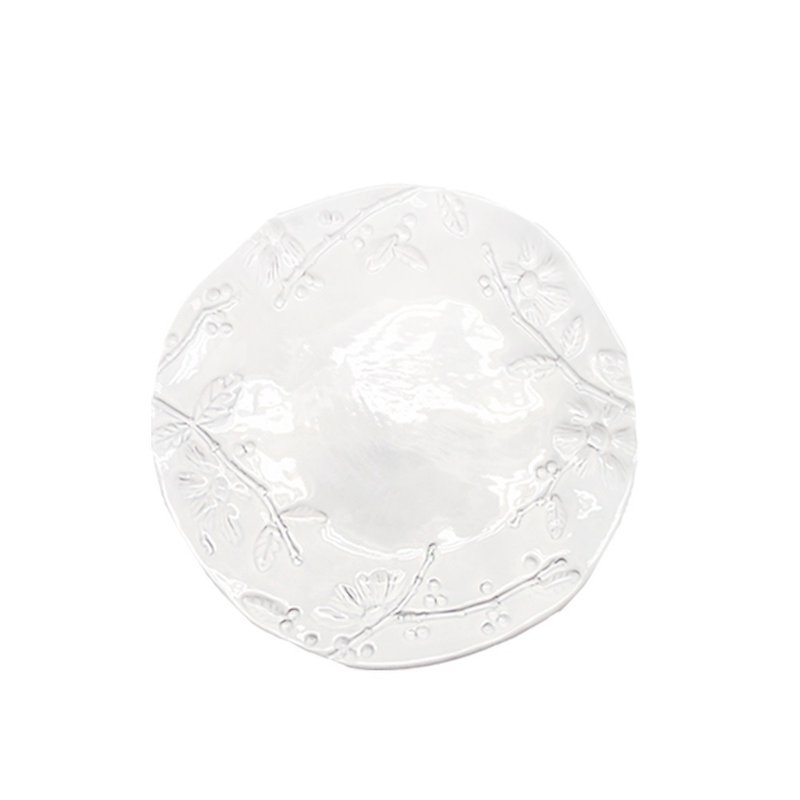 イタリア VBC casa │ フラワーシリーズ 22cm ディナープレート/ピュアホワイト - 皿・プレート - 陶器 ホワイト