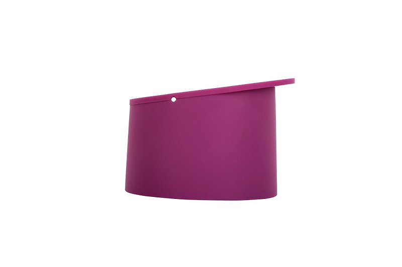 FLEX Round Box in Purple - Storage - Silicone Purple