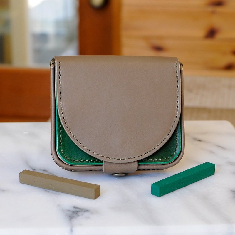 Box-shaped mini wallet No.1 Buttero - Wallets - Genuine Leather Multicolor