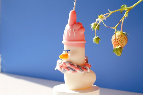 iiii Design Studio 棒棒鴨 | 崔蠟燭系列 草莓水果香調 手作香氛蠟燭