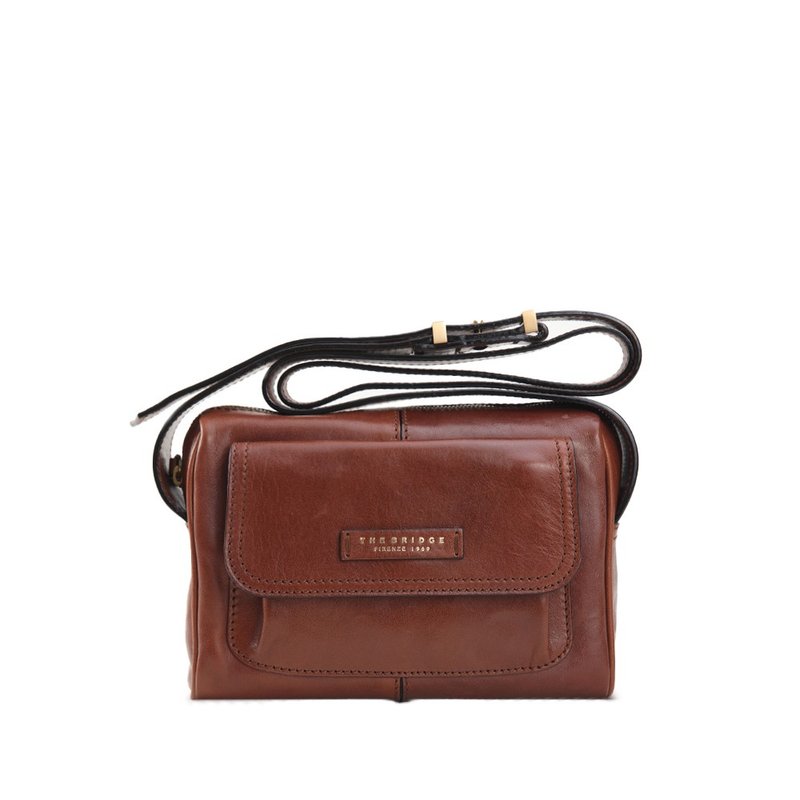 THE BRIDGE FIONA SHOULDER & CROSSBODY BAG - Messenger Bags & Sling Bags - Genuine Leather Brown