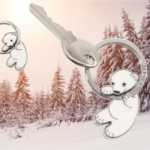 TROIKA 【客製化雷射刻印】北極熊寶寶鑰匙圈