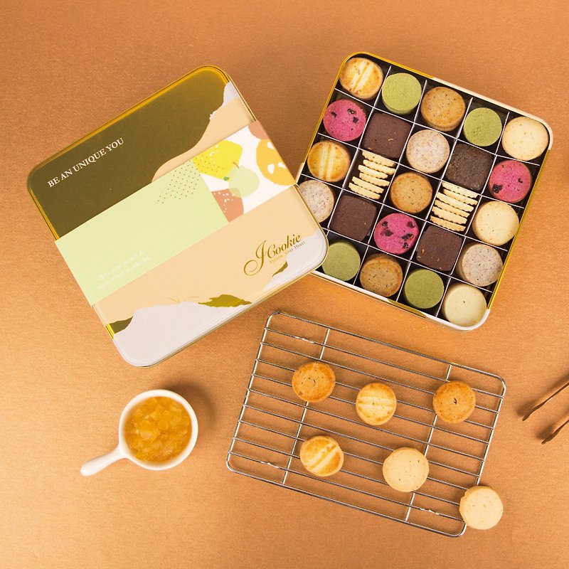 【iCookie個室手作り】-ミートオータム+スウィートハートボックス*無料フォトカード - ケーキ・デザート - 紙 ゴールド