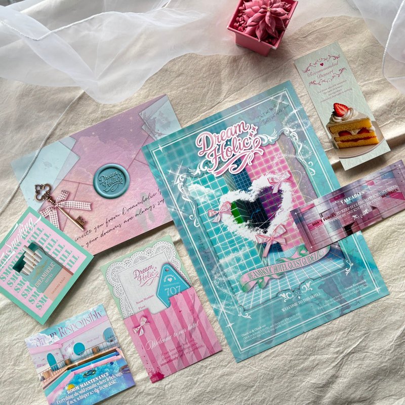 Dream Holic mini poster set - 海報/掛畫/掛布 - 紙 粉紅色