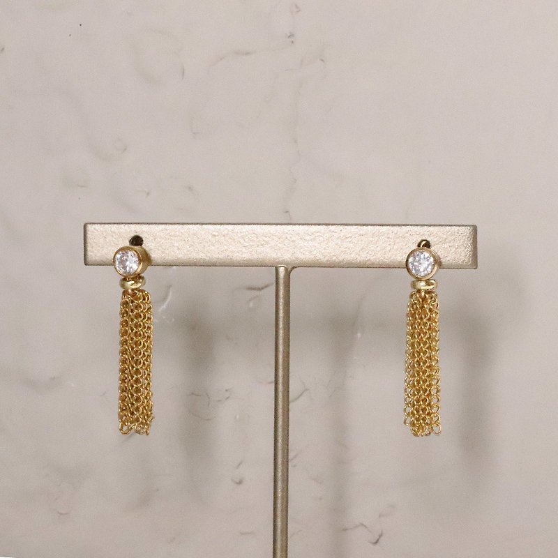 Imagine Earrings - Earrings & Clip-ons - Semi-Precious Stones Gold