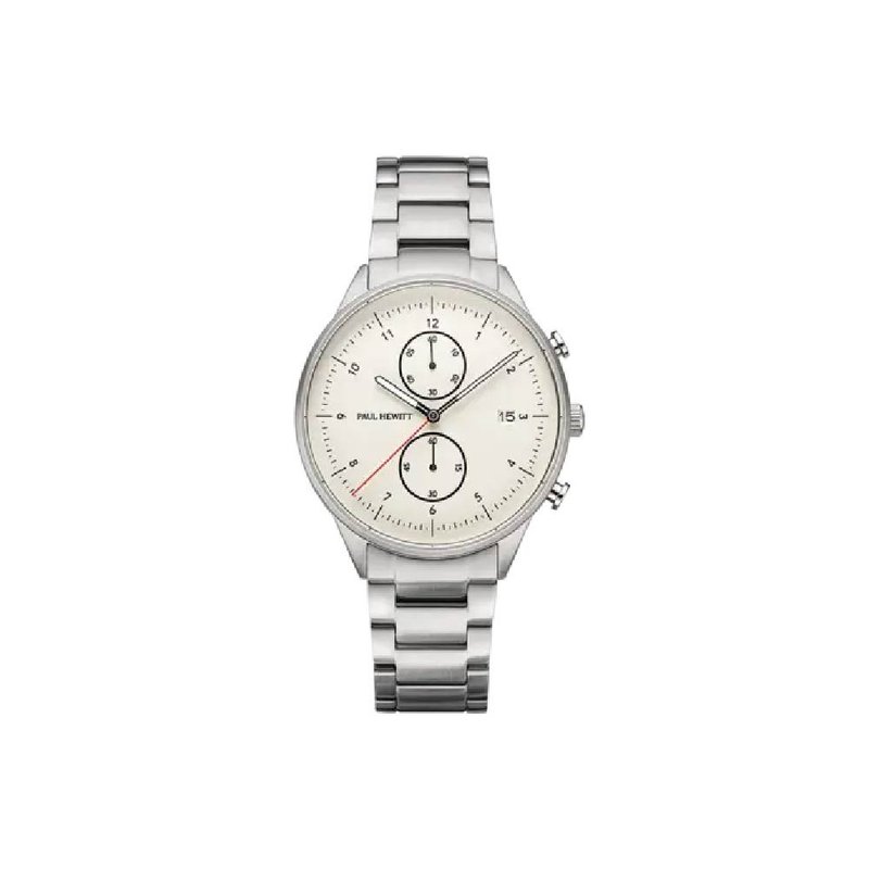 Paul Hewitt Watch Chrono II - 對錶/情侶錶 - 不鏽鋼 白色