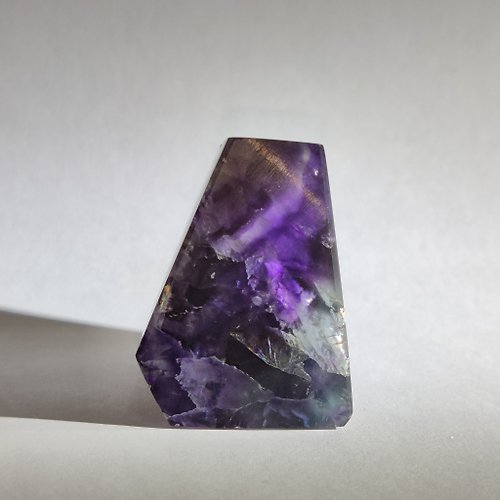 Double W 天然水晶創作館 紫藍螢石 Fluorite 隨形 擺件 原石 晶簇 天然水晶 水晶