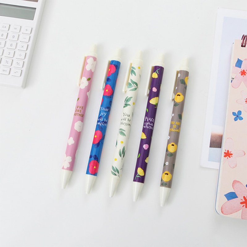 Flower series roller ball pen 0.7mm (5 styles in total) - ปากกา - พลาสติก 