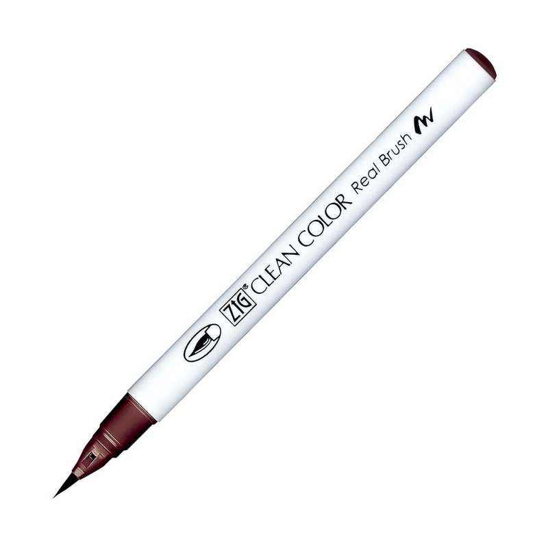 【Kuretake 日本吳竹】ZIG 彩繪毛筆 Bordeaux Red - 其他書寫用具 - 其他材質 