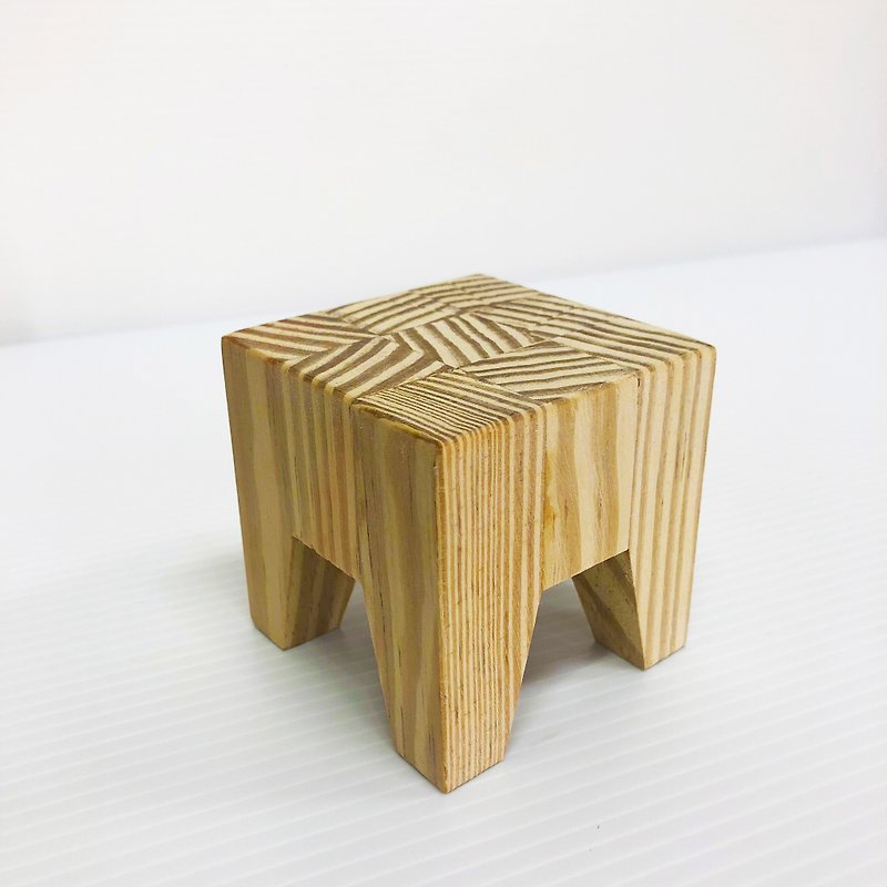 Tooth chair low stool - Chairs & Sofas - Wood Brown