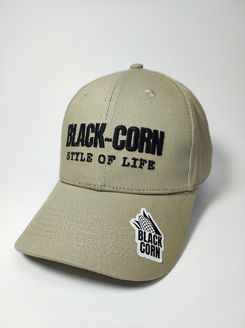 Black-Corn 黑玉米 CAPTAIN CURVED ADJUSTABLE CAP 弧形可調節帽(GP230519NO1BGL)