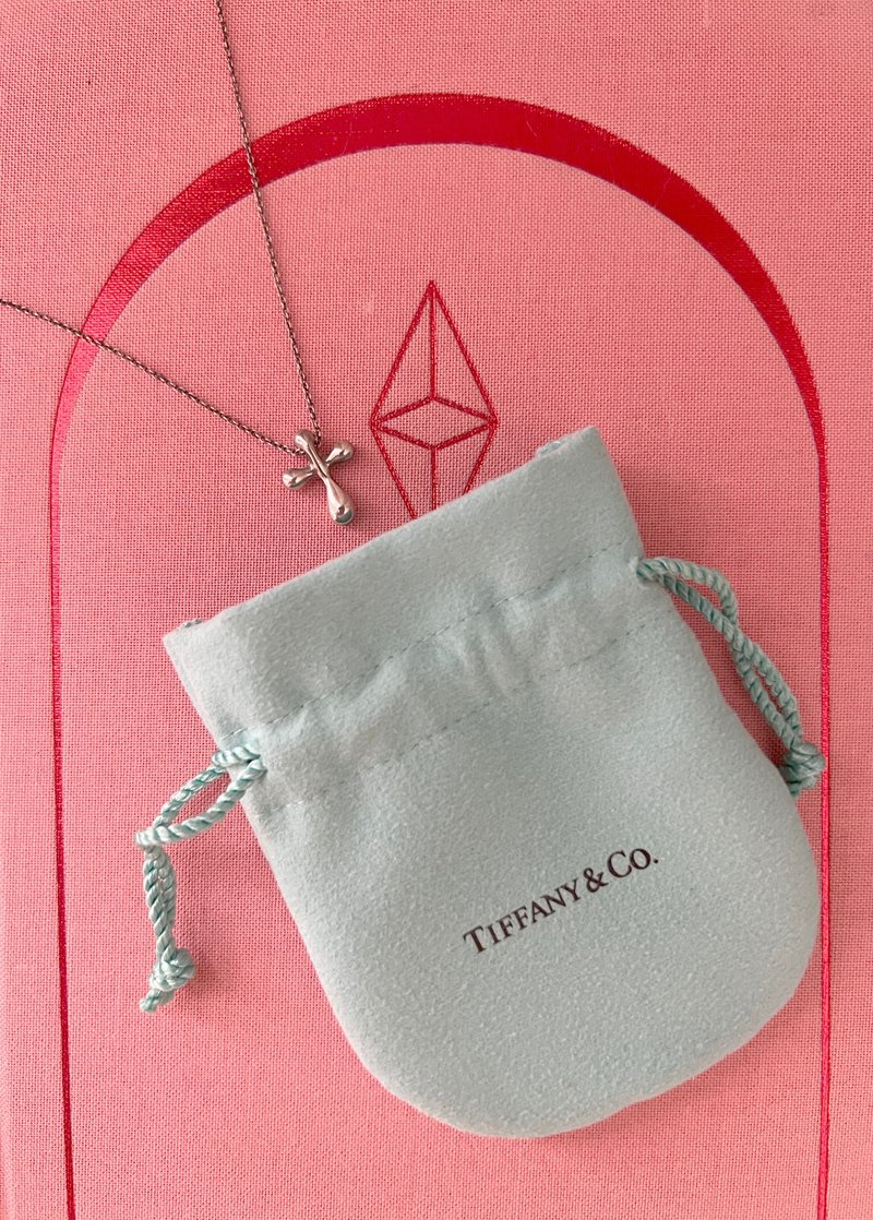 Tiffany & co. 925純銀十字架鍊墜 日本中古二手Vintage - 項鍊 - 純銀 銀色