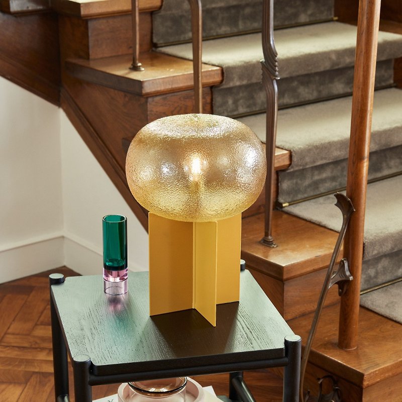【Hübsch】－991412 暖色 特殊造形 テーブルランプ ナイトランプ テーブルランプ - 照明・ランプ - 金属 オレンジ
