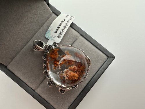 Calmar手創研究室 紅幽靈 水滴銀飾吊墜