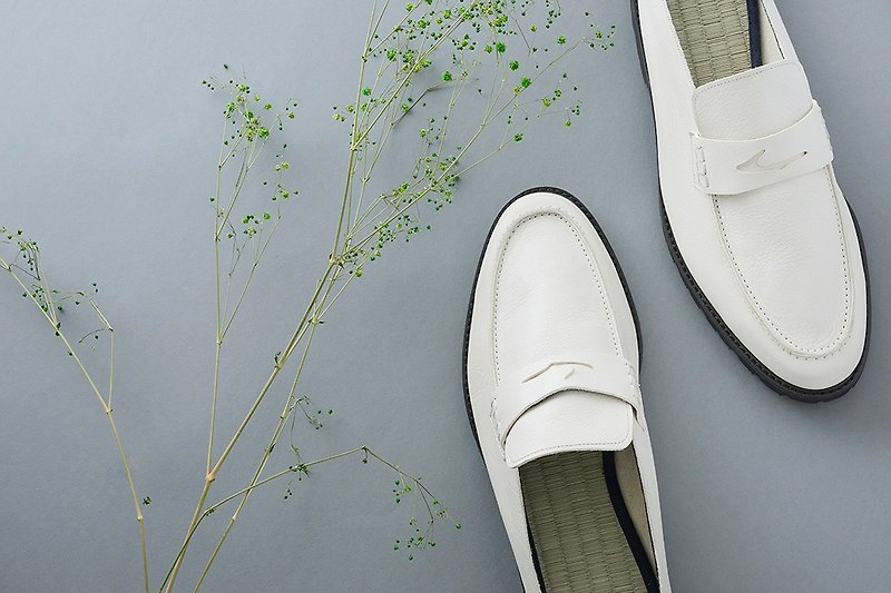 真皮 女皮鞋 白色 - Relaxing Shoes Tatami Loafer Slippers Made in Japan Cowhide Leather Sandals Mule