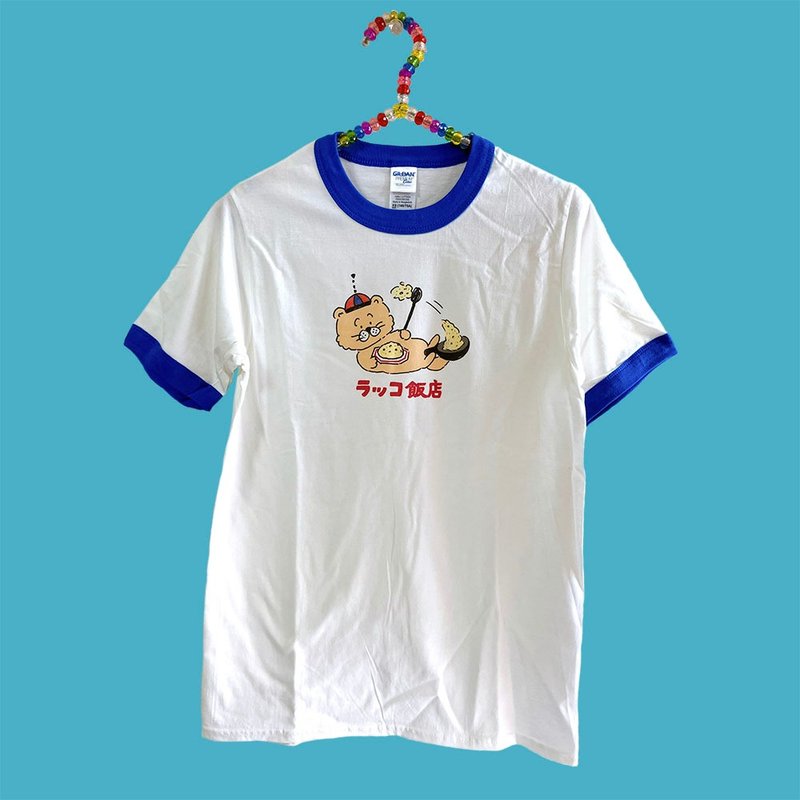 Tシャツラッコ飯店 - 女 T 恤 - 棉．麻 