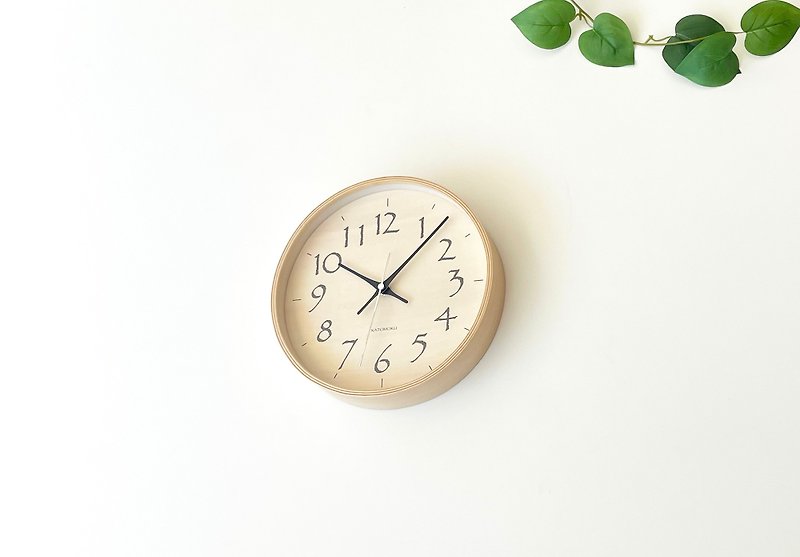 KATOMOKU Plywood clock 21 Mサイズ ブラック km-120BL 掛け時計 連続秒針 - 時計 - 木製 ブラック