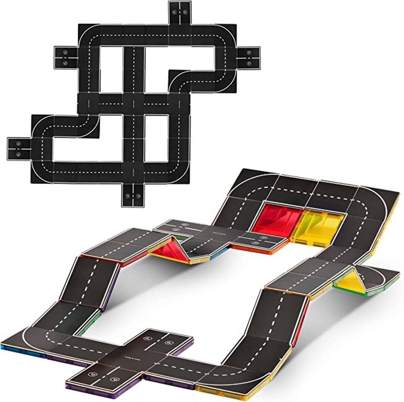 Learn & Grow - 道路磁片組 40pcs - 寶寶/兒童玩具/玩偶 - 木頭 