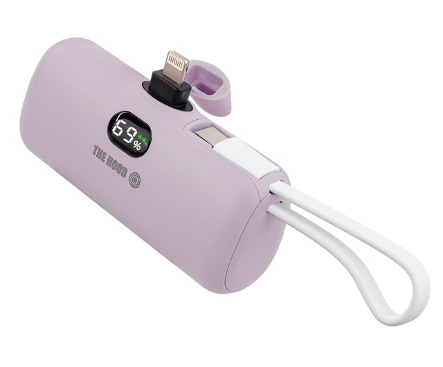 複数色) ライ​​トニングミニポータブルプラグイン充電器 5000