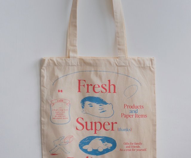 うる太さんサブスクバッグ うる太さんサブスク、1万人達成トートバッグ フレッシュスーパー