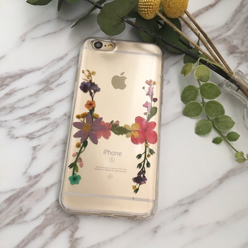 H for HEBE exclusive English mobile phone shells hand over iphone7 / 7plus - Phone Cases - Plants & Flowers Multicolor