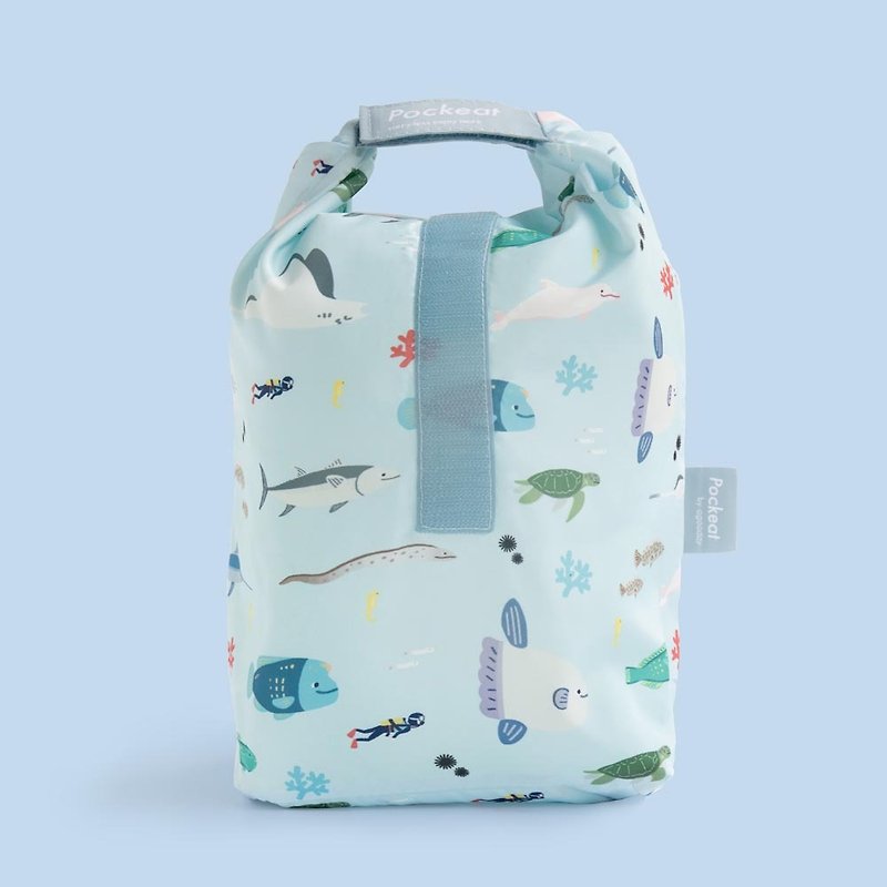 好日子 | Pockeat環保食物袋(大食袋)-我不是海鮮 - 便當盒/食物袋 - 塑膠 藍色