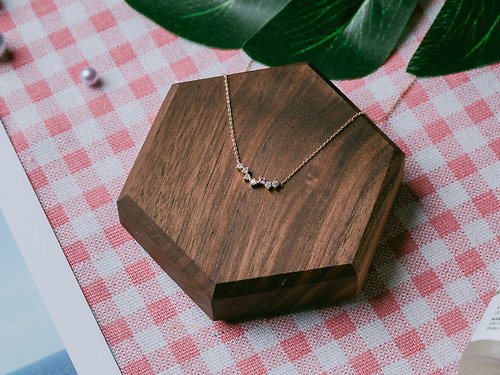 HIWNESS 14K Solid Rose Gold/ Simple Minimalist Rose Gold Necklace/ Dainty  Heart