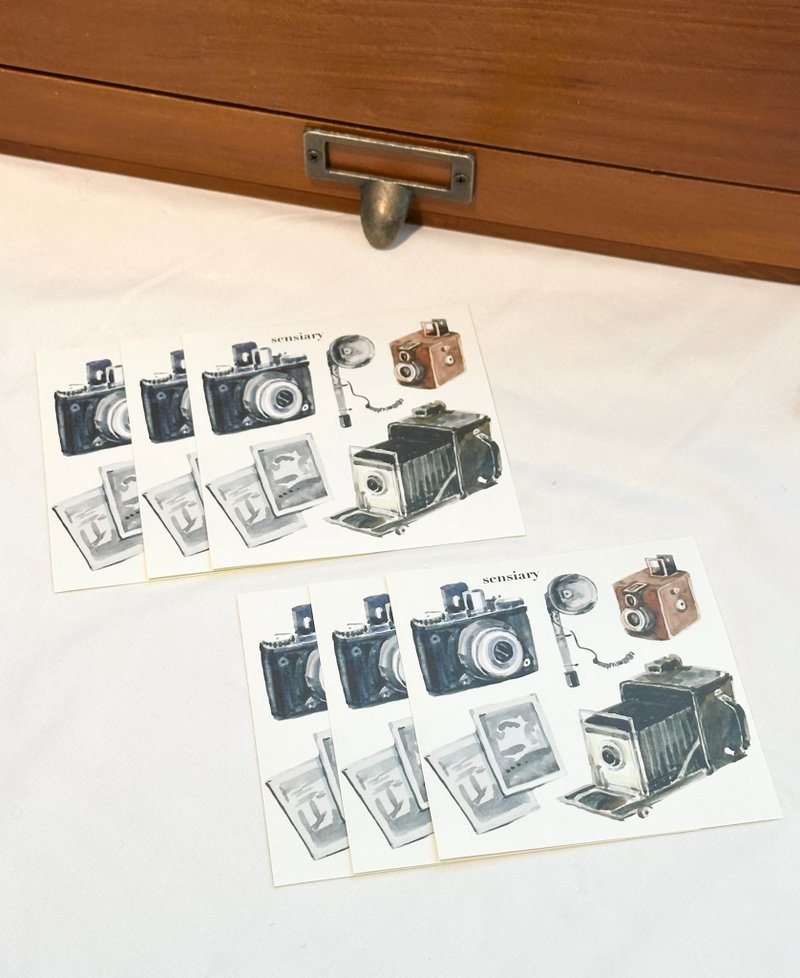 sensiary Photo studio camera film sticker v.1 6p - 卡片/明信片 - 紙 
