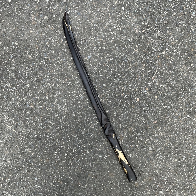 我販劍　妖刀　絕零破塵　手工木劍藝術木刀　武士刀日本刀　魔劍 - 擺飾/家飾品 - 木頭 黑色