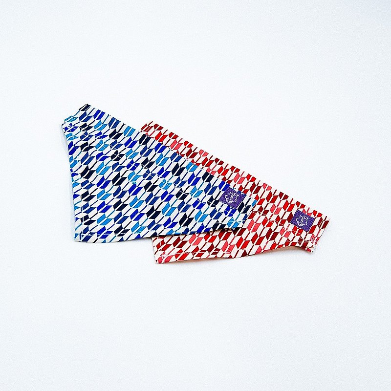 【Momoji】 Pet Scarf - Arrows - Collars & Leashes - Cotton & Hemp Multicolor