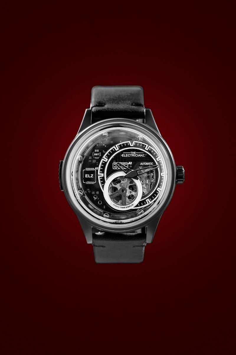 ELZ-發電機 - 男裝錶/中性錶 - 不鏽鋼 灰色