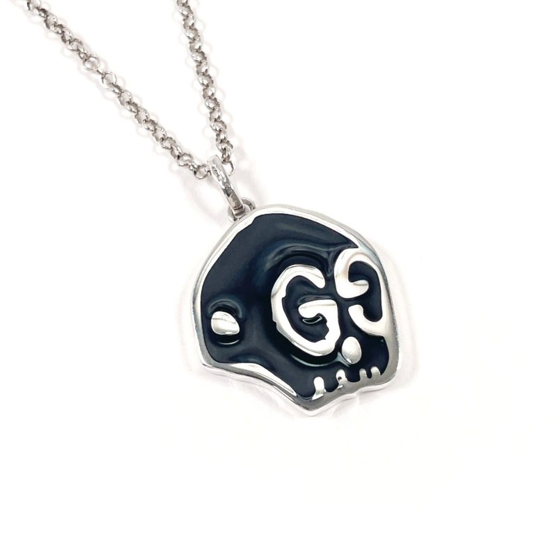 【日本直送 中古美品】グッチ GUCCI ネックレス グッチゴースト スカル ドクロ シルバー925 アクセサリー - 項鍊 - 純銀 銀色
