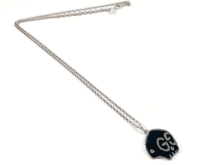 GUCCI☆GGロゴ スカルモチーフ ネックレス 日本直送 中古美品】グッチ GUCCI ネックレス グッチゴースト スカル