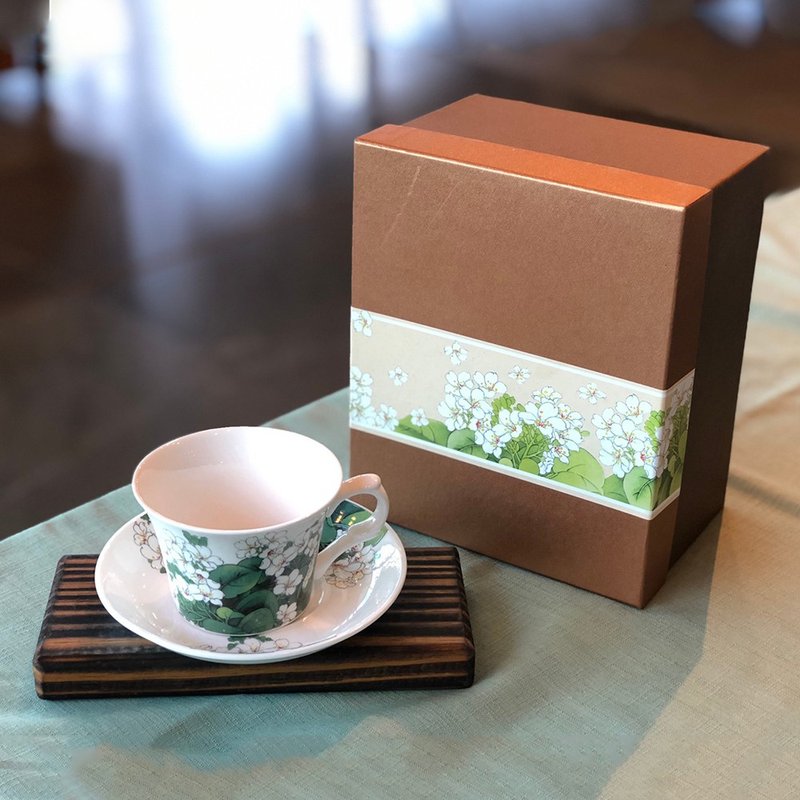 新太源-油桐咖啡杯盤組 - 茶壺/茶杯/茶具 - 陶 