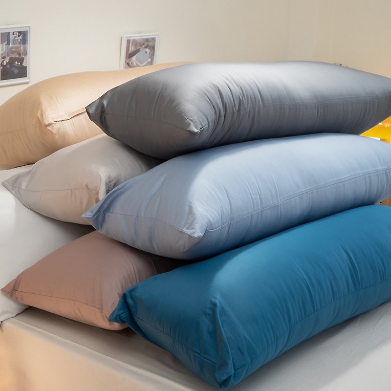 60 count pure cotton long pillow 110cmX40cm 100% cotton made in Taiwan - Pillows & Cushions - Cotton & Hemp Multicolor