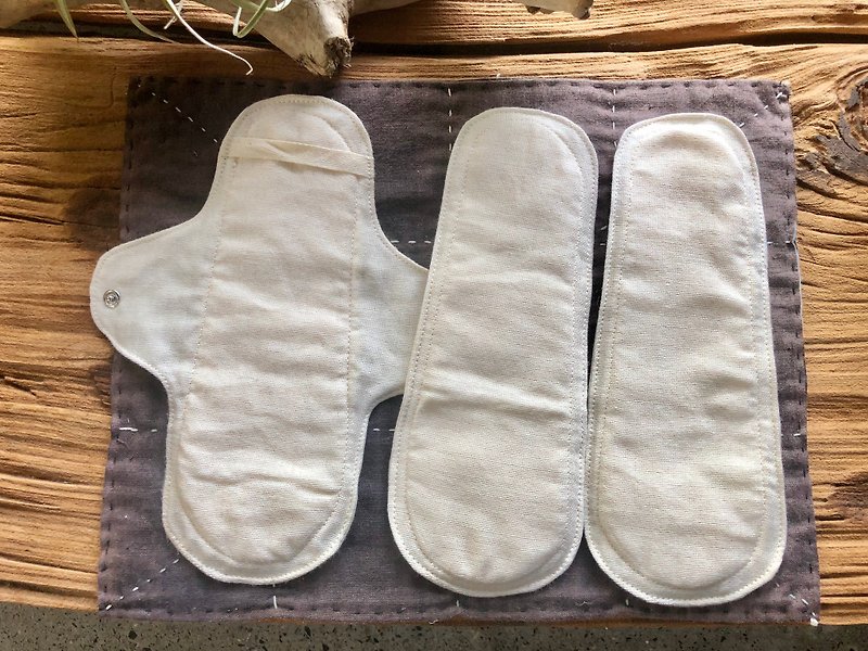 Organic 有機布衛生棉系列 兩面日用系列 - 布衛生巾/生理用品 - 棉．麻 白色