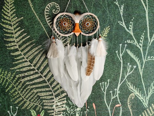 Pavetra Unique Owl Dream Catcher for Bedroom | Handmade Wall Decor with a Touch of Magic