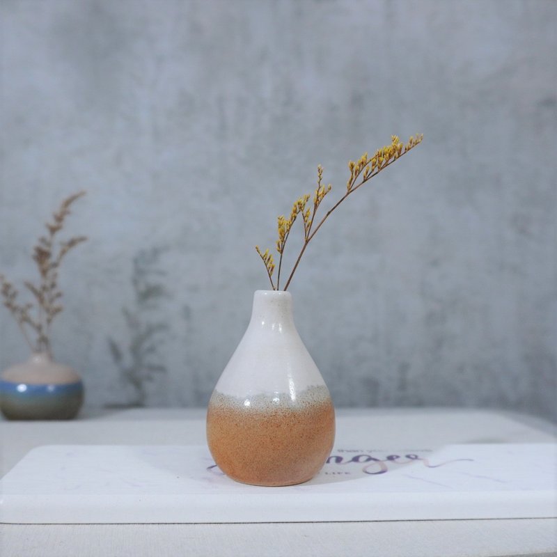 黃昏壺形花瓶-約6cm - 花瓶/花器 - 陶 多色
