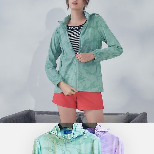 MEDUSA LADY 【MEDUSA】雲彩涼感 抗UV 防潑水外套 - 2色 (M-2L) | 女外套