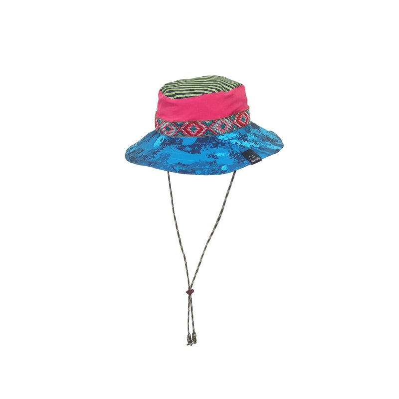 Scrap Bucket Hat Hiking Hat | Handmade in Hong Kong - หมวก - เส้นใยสังเคราะห์ 