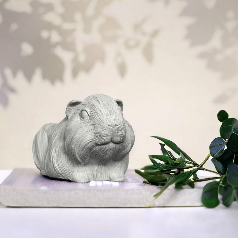 guinea pig Cement potted plant - ตกแต่งต้นไม้ - ปูน สีกากี