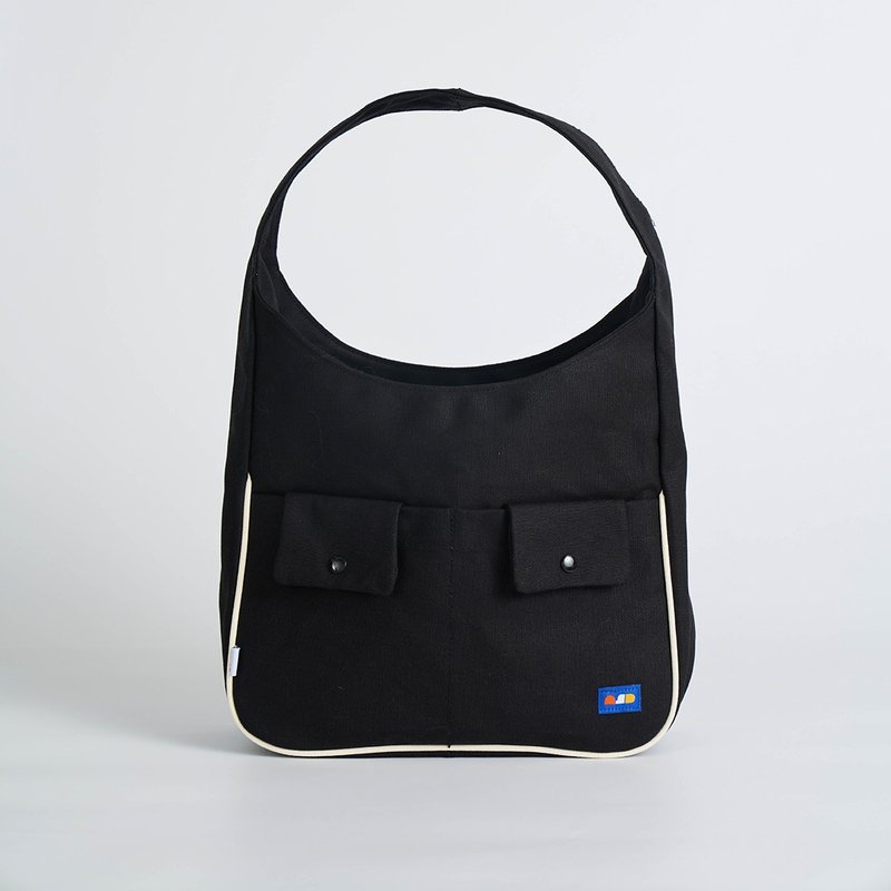 HOBO Shoulder Bag / Black color - 手提包/手提袋 - 其他材質 黑色