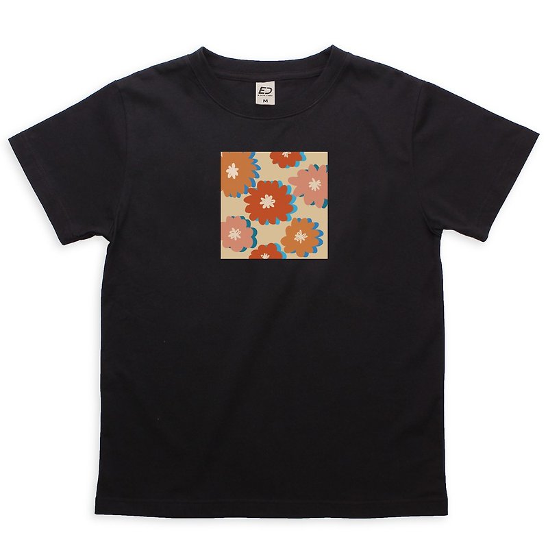 Order-【Summerの花】Duoduo short T/women's tops/men's T-shirts/T-Shirt/couple T - Women's T-Shirts - Cotton & Hemp Black