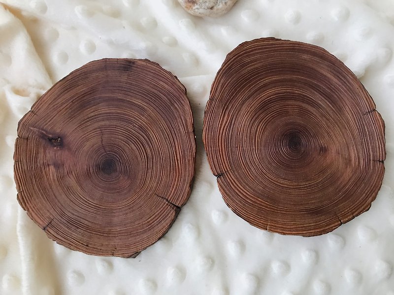Tell me about two cypress tea mats - Items for Display - Wood Multicolor