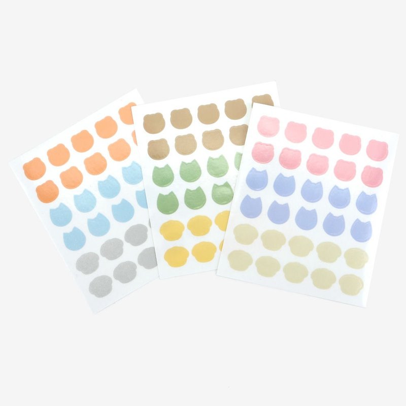 Dailylike TC Decorative Label Sticker V4 (3 Color Set) - Animal Sticker, E2D08362B3 - Stickers - Plastic Multicolor