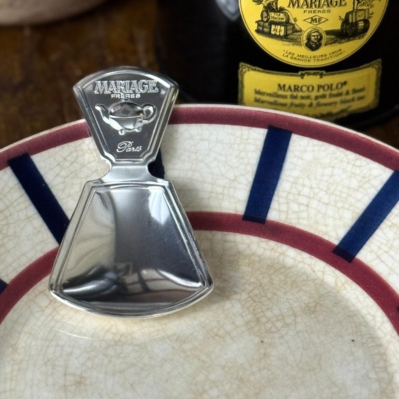 * 50810-迷人法國Mariage Frères 瑪黑鍍銀茶勺 - 茶壺/茶杯/茶具 - 銀 