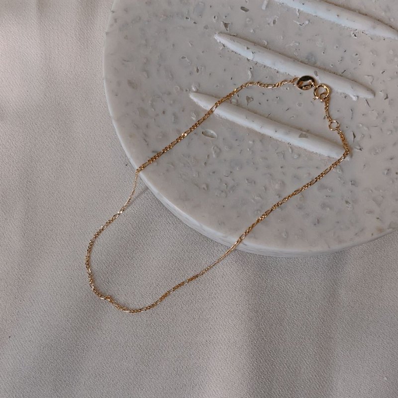 純18K 基本款腳鍊 - 腳鍊/腳環 - 貴金屬 金色