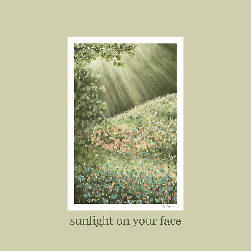 sunlight on your face - postcard